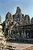 Angkor Thom - Bayon temple, second enclosure, towers of the East gopura 